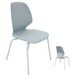 Стілець учнівський, р.г.№6, ергономічне 3-компонентне поліпропіл.сидіння з гачком для речей, АНШАР ГРУП (48483), 500х560х890мм, каркас – метал.посил.конструкція